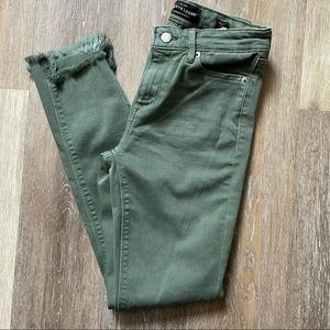 Green Lucky Brand Frayed Hem Jeans Size 2